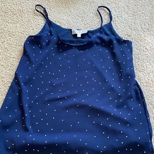 Polka dot tank top, S